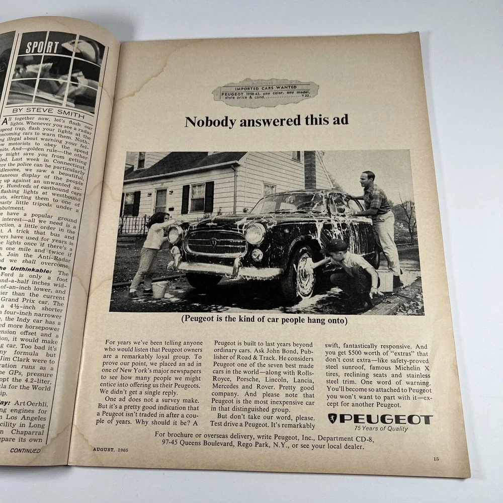 August 1965 Car‎ and Driver Indianapolis 500 Plymouth Sport Fury Cortina GT (1)